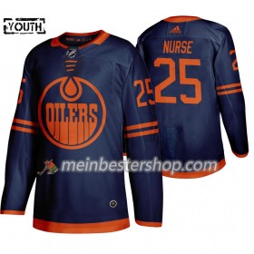 Edmonton Oilers Darnell Nurse 25 Adidas 2019-2020 Blau Trikot Authentic - Kinder